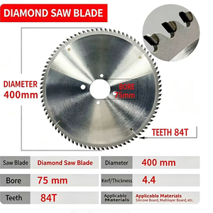 Hoja de sierra de diamante YUFU Kunlun de grado industrial soldada con láser y prensada en caliente para corte en sierras de mesa y sierras de panel para carpintería - Product Image 2