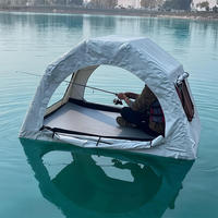 NUEVA Carpa Inflable de PVC para Agua, Balsa Flotante, Uso Comercial en Interiores/Exteriores, Camping, Pesca, Mar, Capacidad de 100-500 kg, para 2 Personas