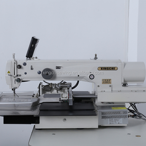 Machine à coudre industrielle entièrement automatique à point noué à grande vitesse, à lit plat, avec moteur à aiguille, pour motifs de visières de casquettes de baseball - Product Image 2