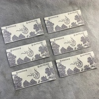 Étiquette Tissée Personnalisée en Coton Biologique, Logo Privé, Haute Densité, Jacquard Satiné, pour Vêtements