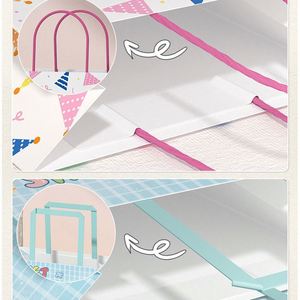 Sac en papier kraft personnalisé imprimé UV avec poignée pour la promotion, les voyages et autres activités, impression de logo - Product Image 4
