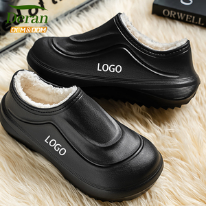 Nuove <span class=keywords><strong>Scarpe</strong></span> di Sicurezza <span class=keywords><strong>da</strong></span> Cucina Deran, Taglia Grande, Nere, Imbottite in Cotone, Calde, per Cuochi, con Stampa Personalizzata e Logo Trasferibile, Zoccoli Eva per Uomo - Product Image 2