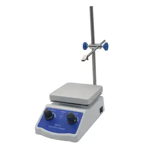 1 Inci Pengaduk untuk Penggunaan Laboratorium + 2000 Ml Dual Control Hot Plate Magnetic Stirrer