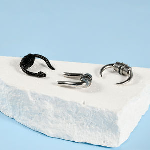 Anillo de Nariz Magnético de Acero Inoxidable, Anillo de Nariz de Serpiente en Forma de Herradura, Clip de Nariz Falso Sin Perforación, Joyería de Piercing de Nariz - Product Image 5