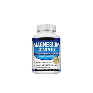 TK Hot Magnesium Complex 1000 Mg Cápsulas 90 Unidades Suplemento Dietético Sin OMG para el Apoyo de Huesos y Músculos - Product Image 1