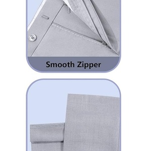 Trajes de Novio de Dos Piezas en Negro y Gris, Diseño Nuevo, Transpirables, para Padrinos de Boda - Product Image 6