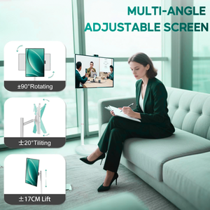 Téléviseur LED intelligent portable de 32 pouces 4K Android 14 <span class=keywords><strong>8</strong></span>+128 Go 60 Hz Écran tactile Moniteur blanc Caméra Magsafe 13 MP Batterie 10000 mAh - Product Image 3