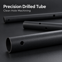 Tube rond en CFRP percé sur mesure avec surface mate pour l'assemblage de cadres de meubles, tube de chaise en fibre de carbone