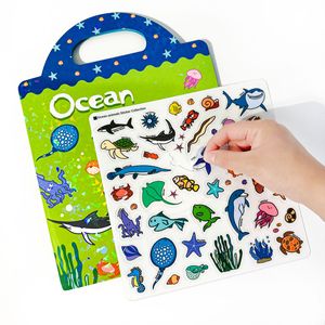 Livre d'autocollants réutilisables pour enfants, autocollants de voyage amusants pour enfants, autocollants en gel imperméables mignons pour adolescents, filles et garçons - Product Image 5