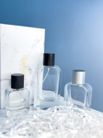Botol semprot kabut LOGO dapat disesuaikan botol parfum kaca mewah botol kaca parfum isi ulang dengan kotak