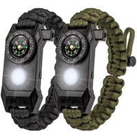 XIWANG Camping Randonnée Paracord Tissé En Plein Air Heavy Duty Paracord Couteau Bracelet De Survie
