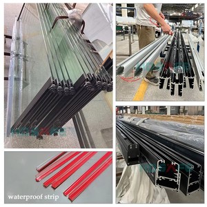 Tùy Chỉnh Kích Thước Nhôm Không Khung Gấp Kính Cửa Trượt Cửa Sổ Thiết Kế Hiện Đại Với Tính Năng Chống Thấm Nước Cho Văn Phòng Patio - Product Image 5