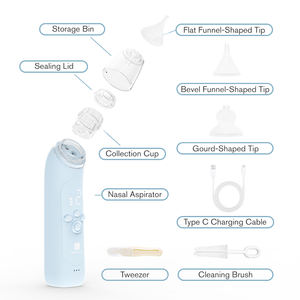 Großhandel HORIGEN Home Use Handheld Nasen reiniger 3 Größen von Nasen spitze Silikon Elektrischer Nasen sauger für Babys - Product Image 6