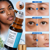 Sérum pour les yeux multi-peptides 15 ml, rouleau rafraîchissant en acier inoxydable 316, anti-rides, anti-ridules, raffermissant, anti-cernes, OEM, étiquette privée
