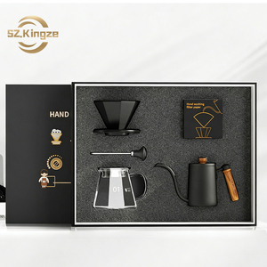 Scatola di accessori per il caffè Set regalo borsa antigoccia in vetro macchina per caffè Espresso e tè Kit per caffè da viaggio con gocciolatore - Product Image 1