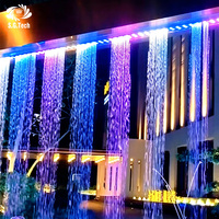 Fontaine d'eau numérique moderne de haute qualité Water Crown, durable, en forme de fleur, avec musique et danse, pour usage commercial en extérieur