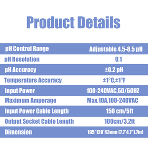 Sistema de Control de <span class=keywords><strong>pH</strong></span> Automático Profesional, Monitor Inteligente de Calidad del Agua con Regulación Precisa de <span class=keywords><strong>pH</strong></span> para Uso Industrial - Product Image 6