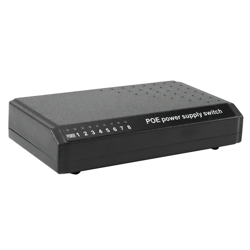 8 Poorten 6 + 2 Poe Switch Injector Power Over Rj45 Ethernet Zonder Power Adapter Familie Netwerksysteem 10/100M Voor Camera 'S