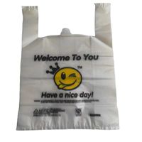 Sacs en plastique jaunes personnalisés en PE pour t-shirts, sacs de courses imprimés avec logo, sacs de transport en plastique pour l'épicerie, emballages à emporter