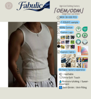Fabricant OEM de débardeurs côtelés pour hommes, vente en gros, en polyester très extensible, coupe ajustée, pour la gym