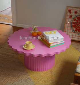 Mesa de centro de madera hecha a mano ecológica Mesa de centro de madera natural sólida de Vietnam al por mayor - Product Image 2