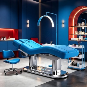 Table de massage SPA chauffante de luxe, réglable en hauteur, professionnelle, pour esthétique, lit de massage inclinable pour cils et soins du visage, pour SPA - Product Image 1