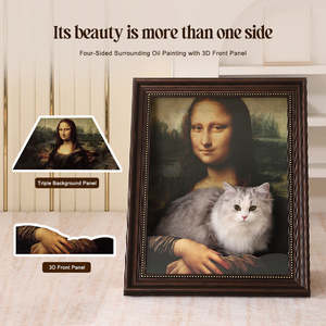 Fabriek Groothandel Hoge Dichtheid Massief Bc Gegolfd Papier Milieuvriendelijk Fotolijst Mona Lisa Kat Krabhuis - Product Image 6