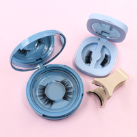 Ensemble de cils magnétiques quantiques 3D à bande complète, marque privée, faits à la main à partir de poils synthétiques, sans amincissant nécessaire
