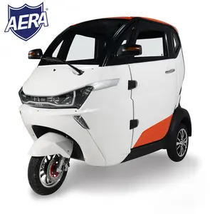 AERA-J1 EEC COC 저렴한 3000W 고속 리튬 배터리 최고의 동봉 오두막 2 문 3 좌석 3 휠 전기 오토바이 성인
