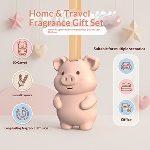 Ornement parfumé cochon mignon, diffuseur de parfum, breloque suspendue pour voiture, maison, armoire, multi-usages - Product Image 5