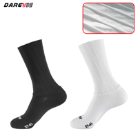 Chaussettes de sport de compression personnalisées pour hommes Darevie, chaussettes de cyclisme Aero Crew, chaussettes de vélo