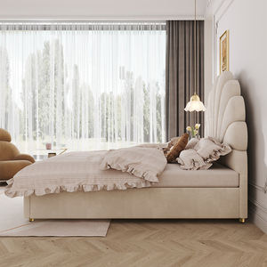 Letto Matrimoniale Imbottito con LED Intelligente per Casa o Hotel, Arredamento Camera da Letto, Letto Sospeso - Product Image 3