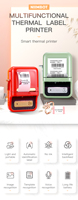 Niimbot B21 Printer Label Portabel Mini Printer untuk Label Harga Pengiriman Pribadi