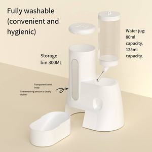 Mangeoire automatique et distributeur d'eau pour hamster 2-en-1 | Conception anti-basculement pour gerbilles et hamsters syriens - Product Image 4