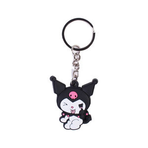 Fabrika toptan yeni varış PVC kauçuk sevimli karikatür 2D Kitty anahtar zincirleri özel Logo aksesuar promosyon satış anahtar zincirleri - Product Image 5
