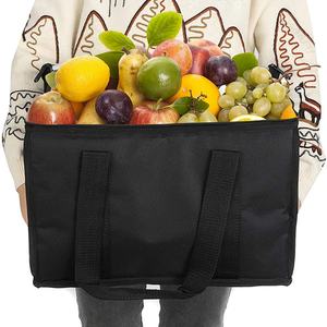 Factory Custom Logo Extra Large <b>20L</b> Thermal Shopping <b>Bag</b> Heavy Duty Reusable Insulated Non Woven Cooler <b>Bag</b> Aluminum Foil 15L - Product Image 1