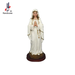 Figura de la Virgen de Fátima de 12 Pulgadas, Estilo Anime, Artesanía de Resina, Decoración Religiosa para el Hogar, Estatuas Católicas, Pinturas de Arte Animal - Product Image 1