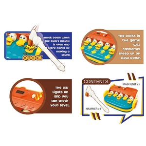 AJB Jeu de société en plastique <span class=keywords><strong>pour</strong></span> enfants, jeu éducatif précoce, jeu de frappe au canard, interactif et sûr <span class=keywords><strong>pour</strong></span> parents et enfants, idéal <span class=keywords><strong>pour</strong></span> les fêtes, cadeaux de retour - Product Image 2