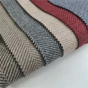 China design herringbone knit fabric polyester wool tweed fabric for coat pant men suit