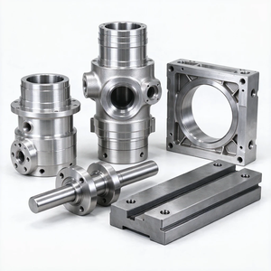 Pièces usinées CNC sur mesure en acier inoxydable OEM, corps de vanne multi-voies de précision, raccords d'arbre et de bride pour système de contrôle des fluides - Product Image 1