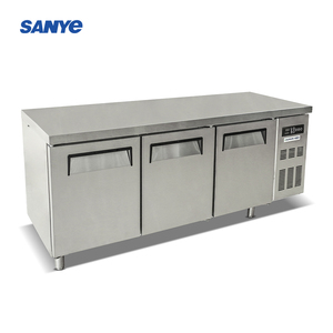 Thương mại thép không gỉ bánh sandwich truy cập tủ lạnh bánh <span class=keywords><strong>pizza</strong></span> và salad làm việc băng ghế dự bị tủ đông hiển thị pre-tủ lạnh bảng - Product Image 3