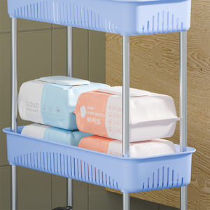 फ्रिज की तरफ स्लाइड करें होम स्टोरेज रैक आयोजक रसोई भंडारण रैक आयोजक रसोई भंडारण ट्रॉली उपयोगिता कार्ट - Product Image 5