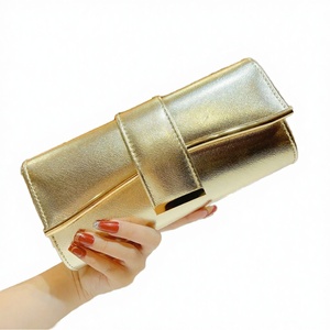 Wholesale Fashion Evening <b>Clutch</b> Bags for Women PU Leather Chain Strap <b>Wedding</b> Shoulder Bag with Magnetic Closure - Product Image 2
