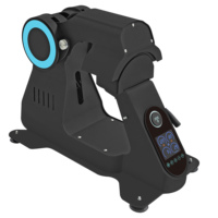 Machine de Presse à Chaud Automatique pour Casquettes et Chapeaux avec Localisateur Laser, à Chauffage Supérieur et Inférieur, Ouverture Automatique et Coussinets Remplaçables