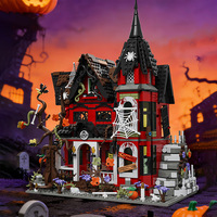 Ensemble de blocs de construction maison hantée édition limitée Halloween, modèle de jouet en ABS de style gothique pour les 14 ans et plus, décoration de bureau, bricolage hanté