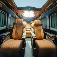 Intérieur de cabine VIP futuriste Dingkong Mercedes V260, canapé-lit sur mesure, chaise de capitaine, acier inoxydable, ambiance |   Fabricant sur mesure