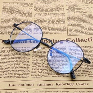Lunettes de jeu anti-lumière bleue, protection des yeux, monture ronde en métal, filtre anti-lumière bleue, lunettes d'ordinateur - Product Image 6