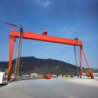 Grue portique à double poutre robuste pour la construction navale, modèle MG, portée 15-75m, hauteur de levage 9-45m, moteur 2000 tonnes pour navires