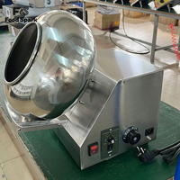 Machine à enrober les beignets au chocolat haute productivité pour l'industrie alimentaire, tambour à sucre dragé haute efficacité pour noix et bonbons