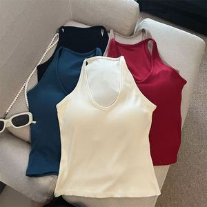 Gilet estivo da donna in cotone bianco <span class=keywords><strong>a</strong></span> coste <span class=keywords><strong>canotta</strong></span> da donna traspirante senza maniche con collo <span class=keywords><strong>a</strong></span> fiocco in pizzo con piume Top corto - Product Image 1